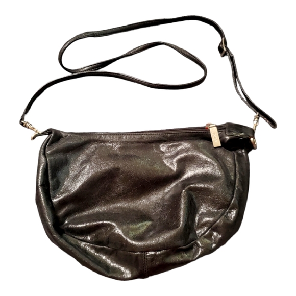 HOBO Black leather hobo crossover bag - Picture 1 of 3